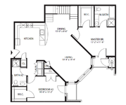 The Brownstones at Englewood South 2 Bedroom with Loft